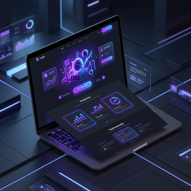 SaaS Landing Page Mockup